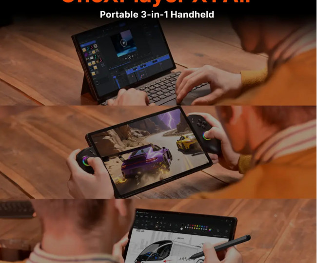 Портативная игровая приставка OneXPlayer X1 Air – Portable 3-in-1 (32GB+1TB)